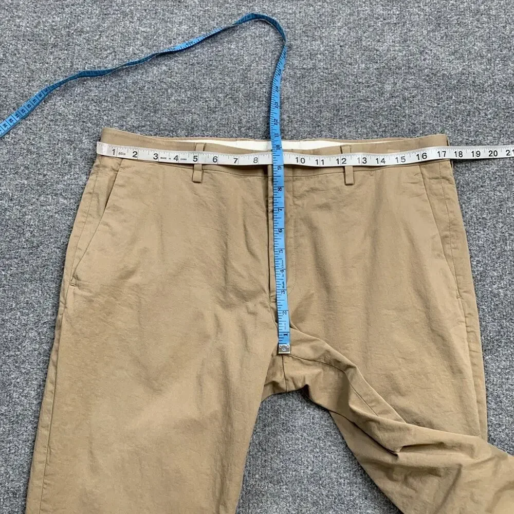J Crew Pants Mens 34 Parchment Cotton Blend Ludlow SLIM Stretch Chino Flat Front
